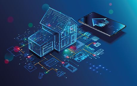 IoT Konzept Intelligente Heimverbinung Smart Home IoT Konzept Intelligente Heimverbinung Smart Home