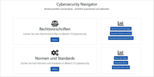 Cybersecurity Navigator: Startseite Cybersecurity Navigator: Startseite