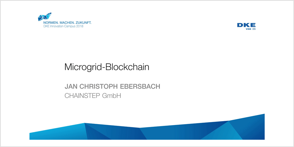 Jan Christoph Ebersbach: Microgrid-Blockchain