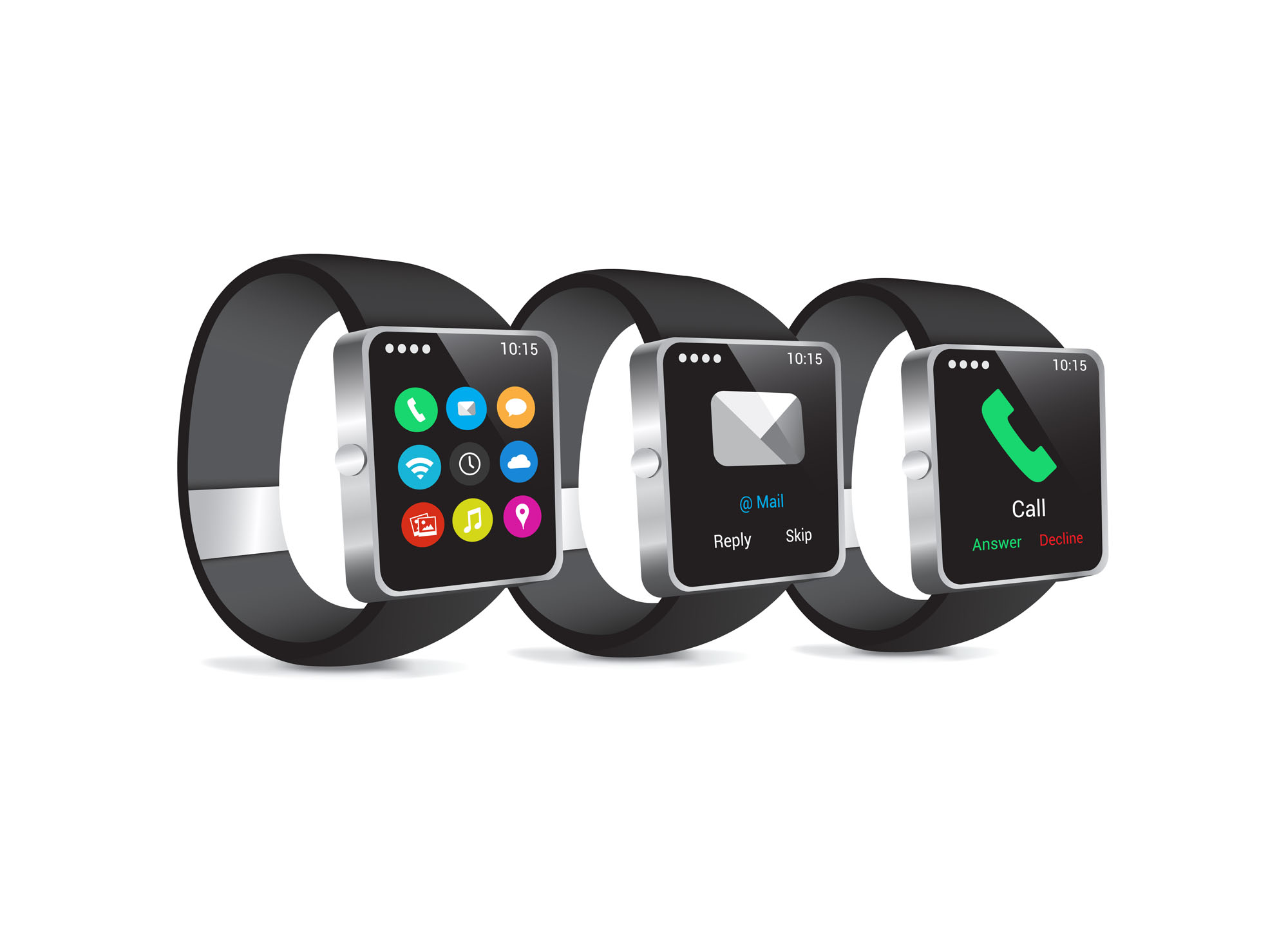 Verschiedene Smart Watches