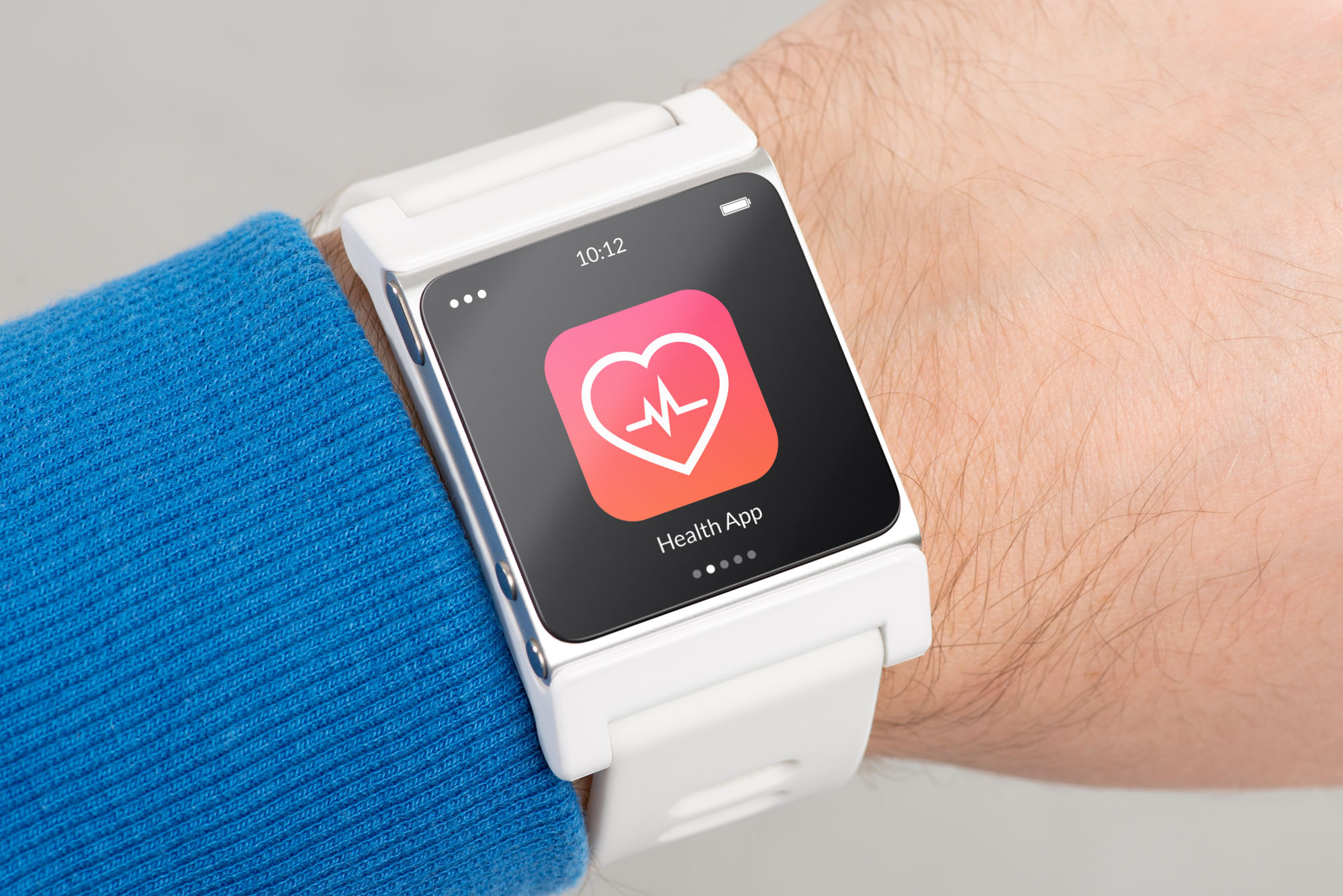 Gesundheitsapp auf einer Smart Watch