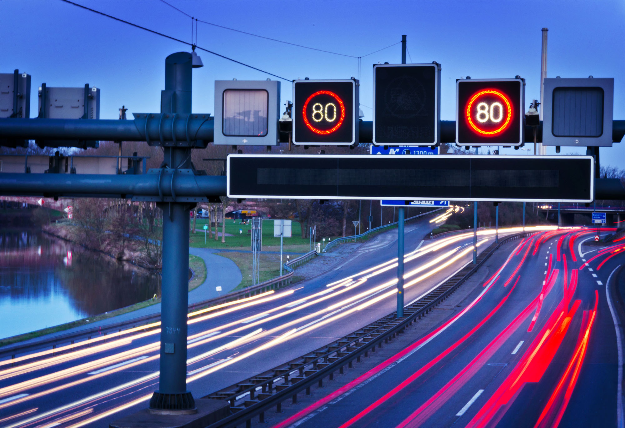 Verkehrstelematik an der Autobahn